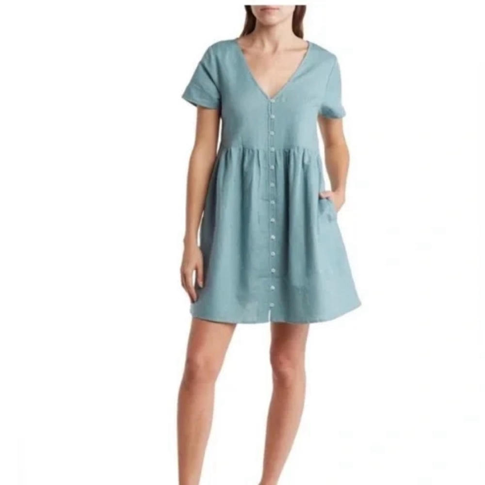 Madewell Alexandra Linen Summer Dress